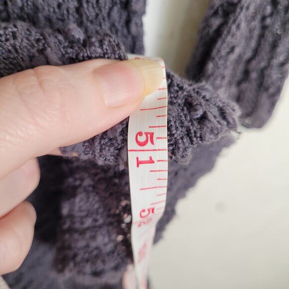 Free People womens grey popcorn knit duster cardigan Size small - Picture 10 of 10